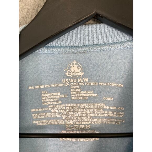 Disney Parks Unisex Blue Sweatshirt M Castle‎ Graphic Long Sleeve Pullover - Picture 6 of 7